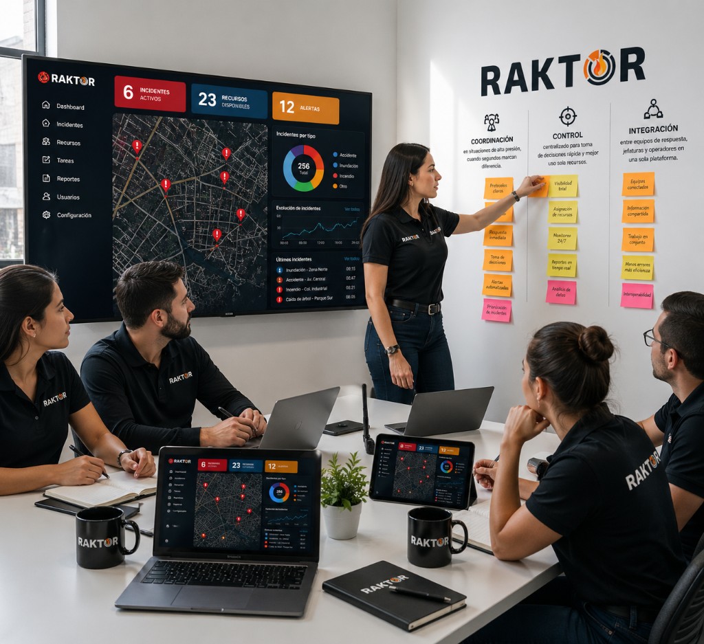 Sala estratégica RAKTOR para planificación operacional